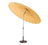 Siena Garden Sonnenschirm Sunshine 270 cm gelb Bezug Polyester, Gest.silber, 38mm Rohr, 24 Streb.