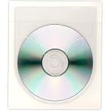 StoreSMART - Peel & Stick CD / DVD Pocket - Clear Plastic - Round Bottom - Tamperproof - 100-Pack - CD2266-100