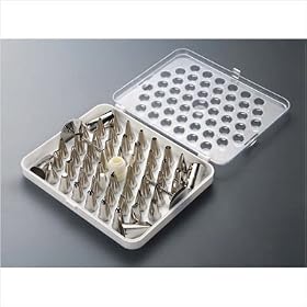 Paderno World Cuisine 47219-55 Set of 55 Stainless Steel Pastry Tips