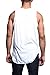 Victorious Solid Color Long Length Curved Hem Tank Top TT47 - WHITE - X-Large - A1D - A8D