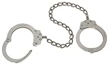 Peerless Handcuff Company, Oversize Leg Iron, Model 705, Oversize Leg Iron - Nickel Finish