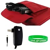 IMAGE OF Acer Aspire One AOD150-1197 10.1-Inch Netbook Cube Carrying Case with Wall Charger - Red