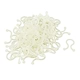 uxcell　ツイストロックケーブルタイ　中国　プラスチック　u形　ラウンドチップ　ファスナー　スペースの節約