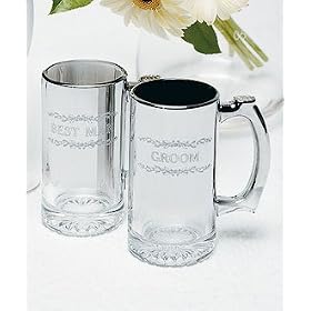 Bulk Lusterware Stein - Best Man Inscription by Shopzeus