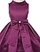 Little Girls Bridal Dull Satin Bow Rhinestone Flowers Girls Dresses