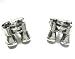 Silver Binocular Cufflinks