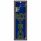 NBA Utah Jazz 4-by-13 Wood My Team Sign