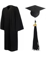 GraduationMall Unisex-adult's Matte Graduation Gown Cap Tassel Set 2016