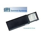 Produkt-Bild: SAFE Nr. 9805 Schiebe - Leuchtlupe 5 x FACHE VERGR&Ouml;&szlig;ERUNG LINSE 45 x 50 mm asph&auml;risch - incl. Batterien