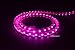 CBConcept® UL Listed, 20 Feet, 2100 Lumen, Pink, Dimmable, 110-120V AC Flexible Flat LED Strip Rope Light, 360 Units 3528 SMD LEDs, Waterproof IP65, Accessories Included, Size: 0.45 Inch Width X 0.28 Inch Thickness- [Christmas Lighting, Indoor / Outdoor Rope Lighting, Ceiling Light, Kitchen Lighting] [Ready to use]