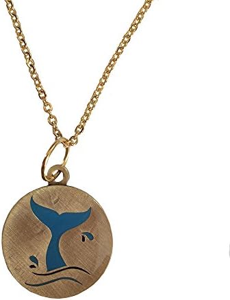 Edgy Soul Born A Mermaid Golden Pendant and Necklace Set