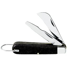 Klein 1550-7 2-Blade Pocket Knife-Carbon Steel Sheep foot and Screwdriver-Tip Blades
