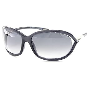 Tom Ford Jennifer Sunglasses TF8 B5 TF 8 Gradient Gray Shades Dark Gray Frame Size: 61-16-120