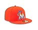MLB Miami Marlins Authentic On Field Away Cap, Orange