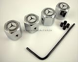 Mercedes-Benz Tyre Valve Caps (1926 logo) - Anti-Theft
