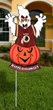 20" Lighted NFL Washington Redskins "Happy Halloween" Yard Decoration