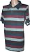 Espionage Striped Polo Top (P010) Denim Blue