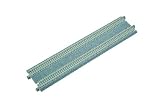 N 9-3/4 Double Track Straight, Concrete Ties (2)