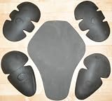 5PC 5-PC NEW BLACK CE ARMOR for MOTORCYCLE BIKE JACKETS