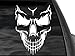 FGD Skull Rear Window Decal in White 8