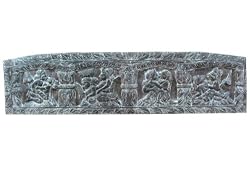 Kamasutra Carved Wood Panel Headboard Wood India Art 72 Inch