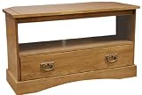 VERMONT TRADITIONAL OAK TV CORNER CABINET IN HARDWOOD FROM CENTURION PINE