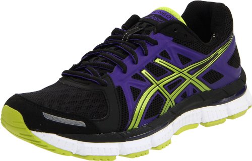 ASICS Women's Gel Neo33 Running Shoe,Black/Lime/Electric Purple,10 M US