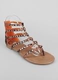 Studded Python Strappy Gladiator Sandal