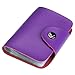 kilofly Credit Card Holder - Retro Style with 26 Card Pockets - Sophia, Purple, with kilofly Mini Gift-for-You Card