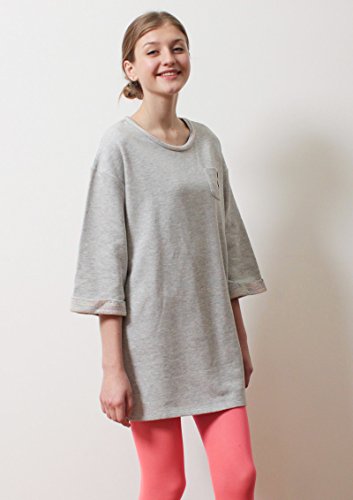 ( グラニフ ) graniph レインボーバック7分袖スウェットワンピース / ビューティフルシャドーサングラス ( ヘザーグレー )