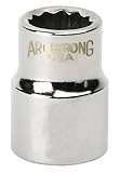 Armstrong 37-114 1/4-Inch Drive 12 Point Standard Socket, 14mm [並行輸入品]