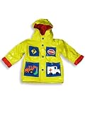 Driplets by Wippette Kids - Toddler Boys Hooded Raincoat, Yellow