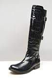 Juicy Couture - Juicy Couture Locke Black Leather Boots