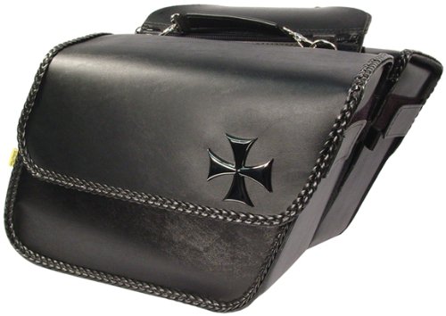 Willie & Max Maltese Cross SB805 Large Slant Saddlebag On Sale