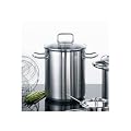 Schulte-Ufer 69061-18 Spargeltopf Profi-Star 18 cm inklusive geteiltem Einsatz