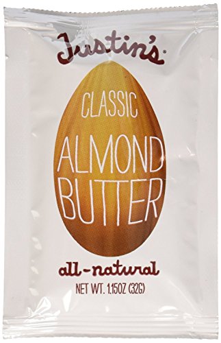 Justins Almond Butter Squeeze Packet, Classic, 1.15 Ounce (Pack of 20)