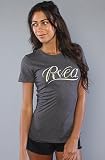 RVCA The RVCA Cursive Tee in Black,T-shirts for Women