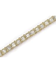 14K Yellow Gold Diamond Channel Bracelet
