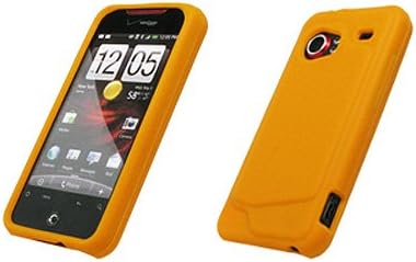 Orange Soft Silicone Gel Skin Case Cover for HTC Droid Incredible ADR6300
