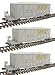 Walthers - 40' Ortner 100 ton open aggregate hopper CSX 3 pack HO