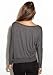 Bella Ladies Elizabeth Long-Sleeve Dolman Sleeves Top, Dark Grey Heather, Medium