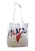 Loop NYC Whatever It Takes Charity Eco Reusable Recycle Shoulder Bag -- White Peace Designed By Snoop Dogg)