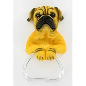 Pug Dog Paper Towel Ring Holder Novelty Gift by Bathroom Holders