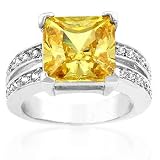 Princess of the Night Ring, Topaz CZ