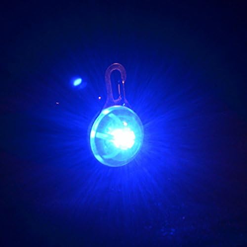 XIDAJE store Popular NEW Pet LED Tag Clip on Glow Flashing Blinking in the Dark Light