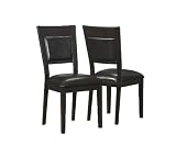 UPC 878218000125 product image for Monarch Specialties 2-Piece Leather-Look Side Chair, 39-Inch, Cappuccino | upcitemdb.com