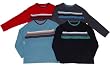 Boys' Crewneck Sweater with Stripes