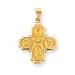 14k 4-Way Medal Pendant