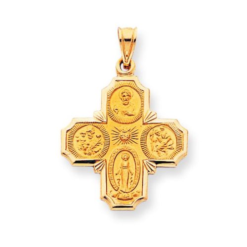 ReligiousJewelryStore 14k 4 Way Medal Pendant