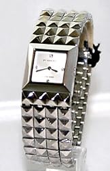 Authentic Burberry Stainless Steel Silver Diamond Pyramid Sparkle Ladies Watch BU5350